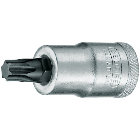 Gedore Screwdriver Bit Socket, 1/2", Torx T45 ITX 19 T45